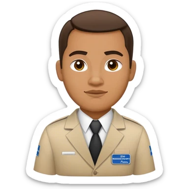 Samoan Mormon missionary with name tag sticker