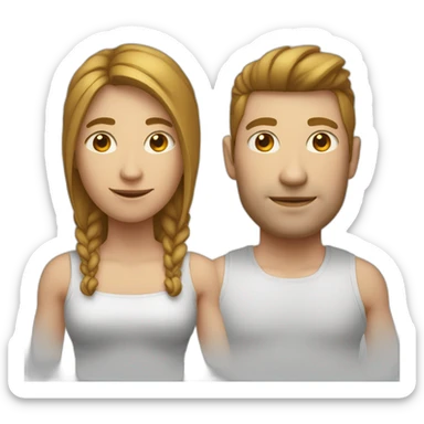 Personne avec un bras qui penche en haut vers la droite et l’autre aussi  sticker