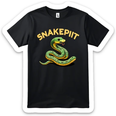 t-shirt-that-says-snakepit-skatepark sticker