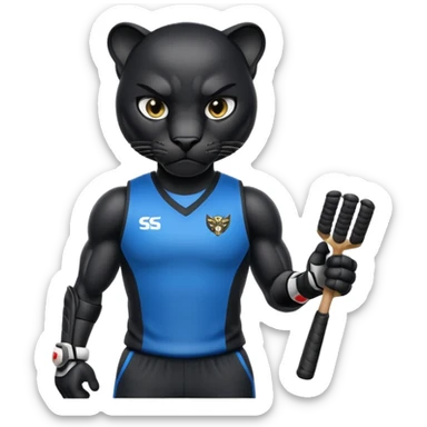  Panther in cricket sticker