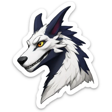 Edgy Modern Vernid-Sergal species by LiLaiRa sticker