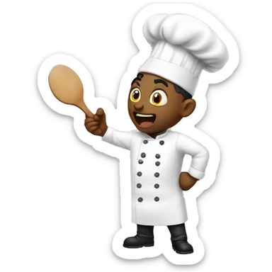 Chef yelling at rat cooks sticker