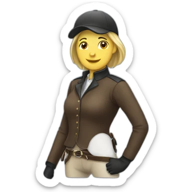 Equestrian sticker