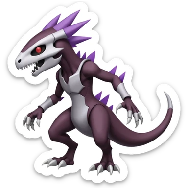 Duskull-Marowak-Darkrai-Genesect-Fakémon-fusion (full body) sticker