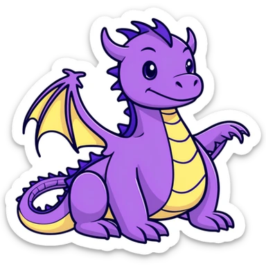 Durple sprunki a.k.a purple dragon sticker