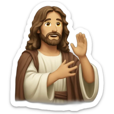 Jesus curando a alguien sticker