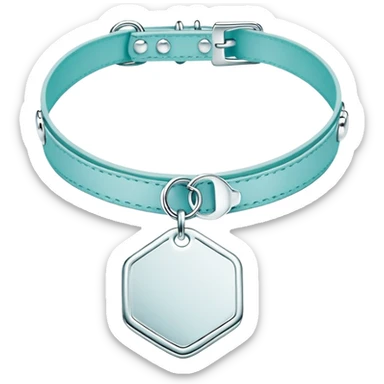 Tiffany big chain silver tag choker necklace “return to Tiffany” sticker