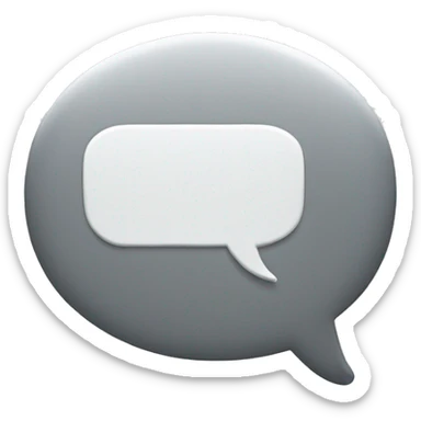 speech-bubble white with a grey point surprise sticker