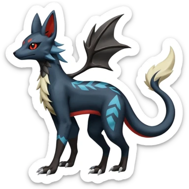 Salandit-Nargacuga-Umbreon-Silvally-fusion (full body) sticker