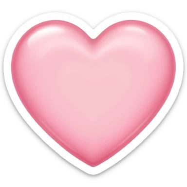 light pink heart in imagination sticker