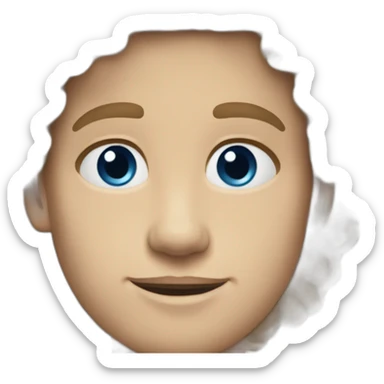 white-young-man-with-brown-curls-blue-eyes-cheekbones-full lips sticker