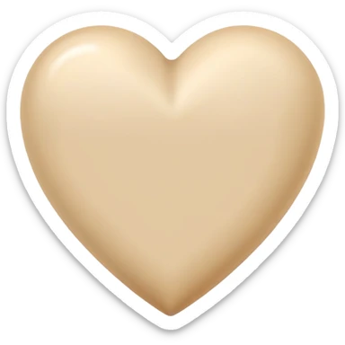 Corazón beig  sticker