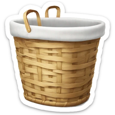 Laundry basket sticker