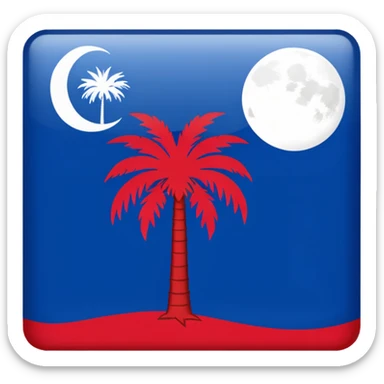 South Carolina flag sticker