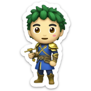 Mii Sword Fighter Giga Chad sticker