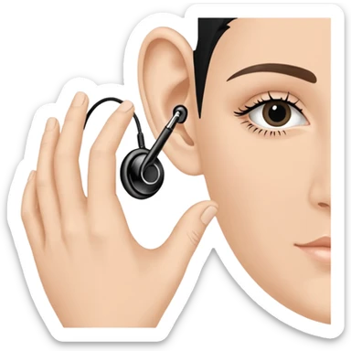 Fais-moi demain coller les unes à côté des autres. La première main gauche le pouce, l’index, majeur sont levé alors que l’annulaire et auriculaire sont repliés. Reproduit la même chose pour la main droite. sticker