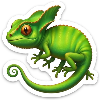 Chameleon from rapunzel cartoon  sticker