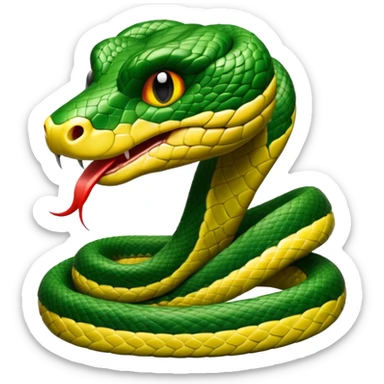 snake wit shades sticker