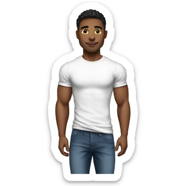 Posh-muscle-boy WITH TSHIRT sticker