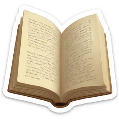 open book sticker