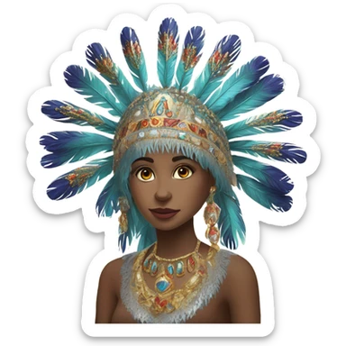 Kokoshnik Russian  sticker