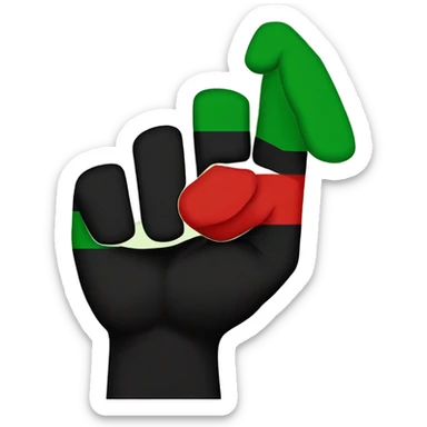 Black Power Fist and “Red and Black and Green” and “Red Black Green Flag”- Juneteenth - “Freedom is NOT free! It Has a Cost!” sticker