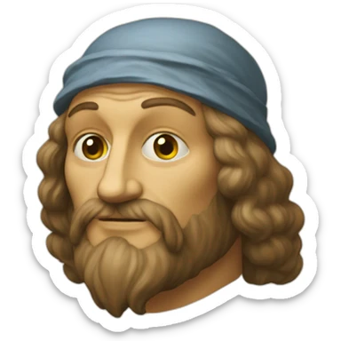 Leonardo davinci sticker