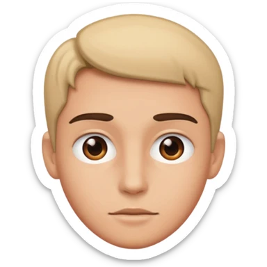 Zoomed in face sticker