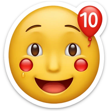 I want to combine the cry laughing emoji with the 100 emoji sticker