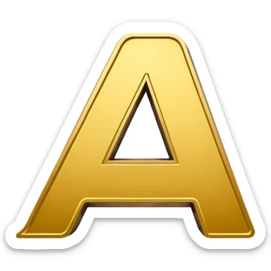 Letter A gold on top of the words Snakepit Skatepark  sticker