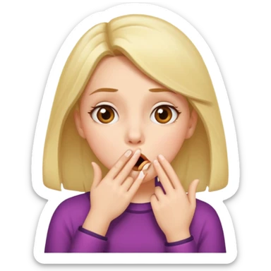 shhh wow girl sticker