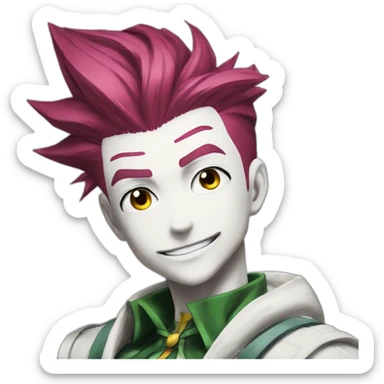 hisoka hunterxhunter sticker