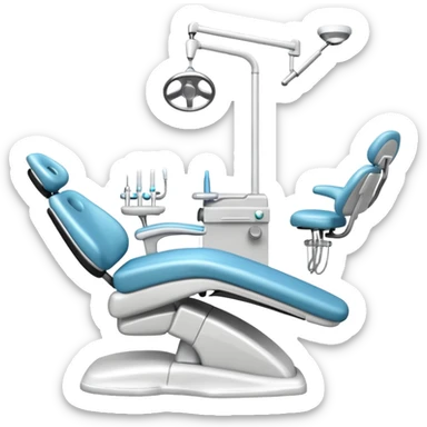 Un sillón dental completo sticker