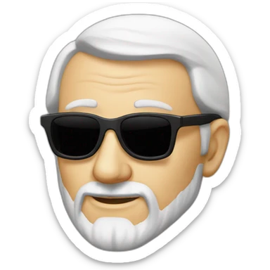 John Calvin with sunglasses sticker