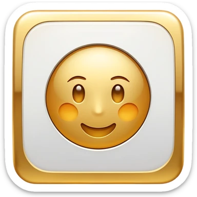 A golden square with a slight gradient, variation 1 sticker