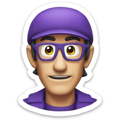 Waluigi sticker
