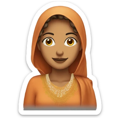 Moroccan woman with couscous sticker