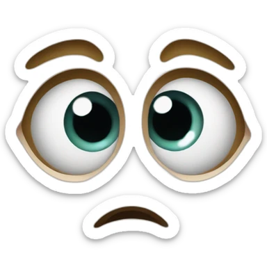 Big eyes suprised sticker
