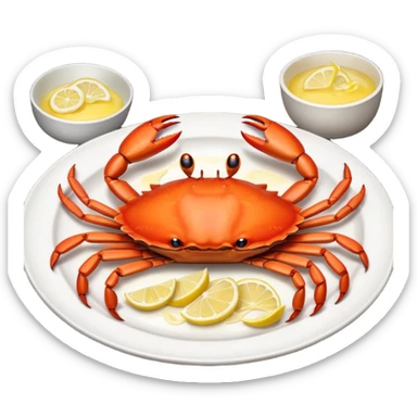 Crab meal sticker