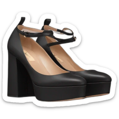 Black VALENTINO Tan-go PLATFORM PUMP sticker