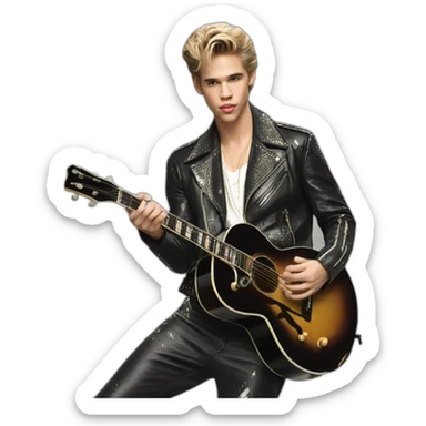 Austin Butler as Elvis Presley sticker