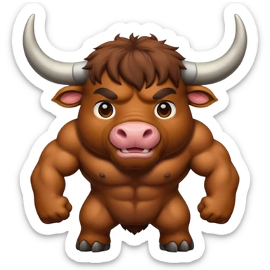 Bull sticker