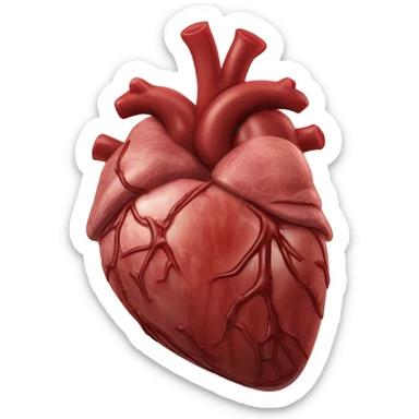 The heart is an organ sticker