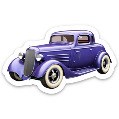 A very fast racing 1934 body shell rustic old antique rat Chevrolet hot rodded Vicky that’s blueberry and cherry pearl  sticker