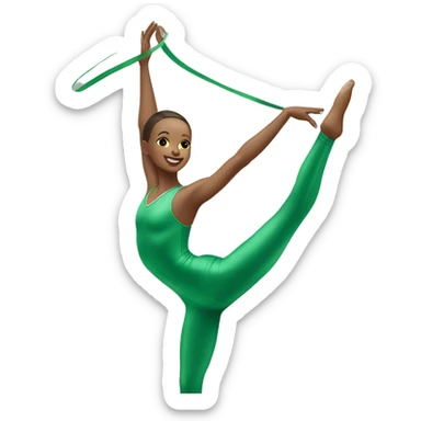 rhythmic gymnastics Green sticker