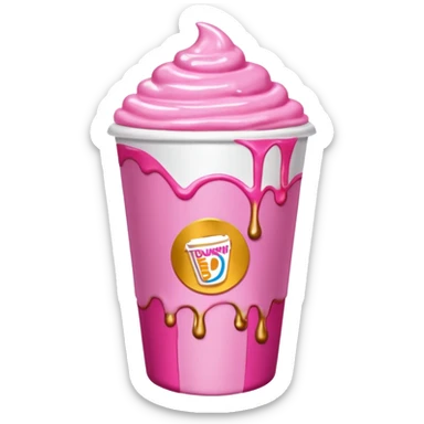A Dunkin coffee cup but Megan thee stallion themed sticker