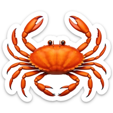 Eight legged crab sticker