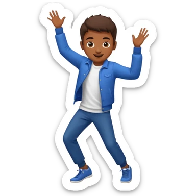 Niño bailando sticker