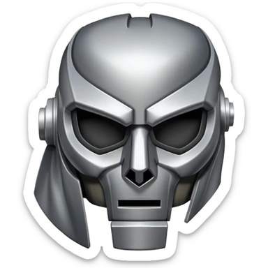 mf doom mask sticker