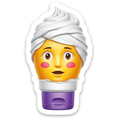 hand cream tube that is empty, crumpled, very wrinkled, cap on, no face, colorful and vibrant design, looks like a beauty product sticker